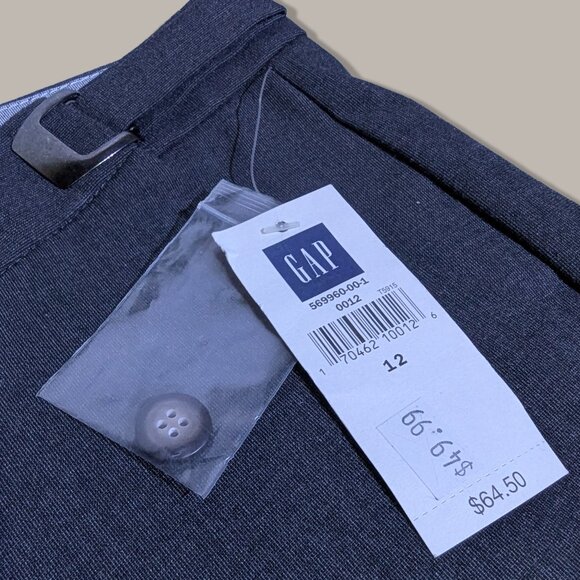 Women's Gap Grey Straight Flare Dress Pants - Size 12 - Picture 5 of 8